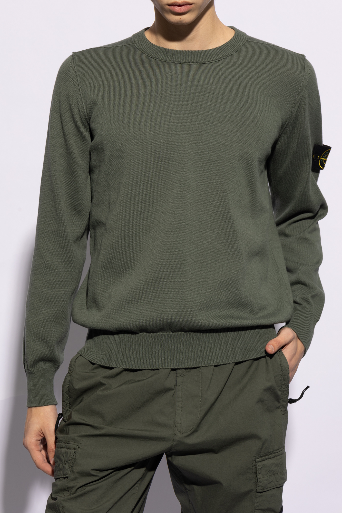 IetpShops Germany - Green Sweater with logo Stone Island - ETRO